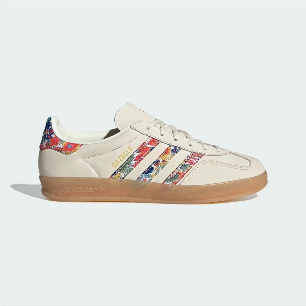 adidas Gazelle Liberty London Floral Embroidery Stripes US 8 W